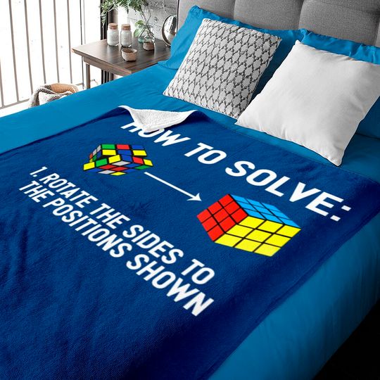 Discover Youth Rubiks Cube Baby Blanket Rotate The Sides Baby Blankets