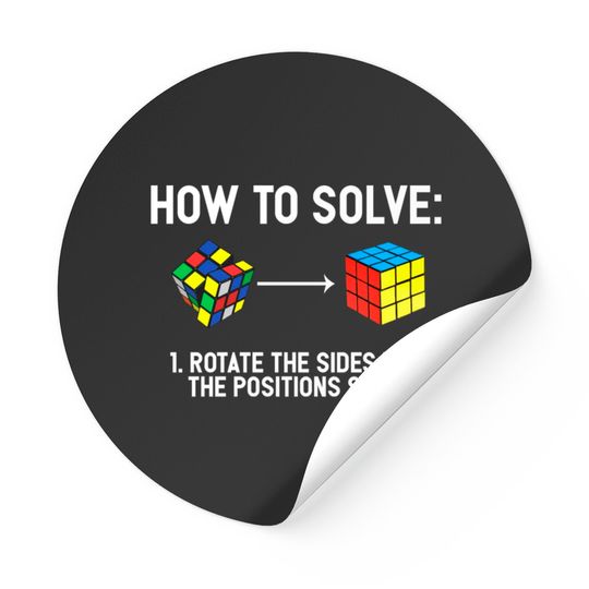 Discover Youth Rubiks Cube Sticker Rotate The Sides Stickers