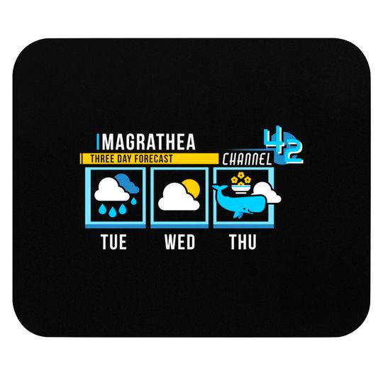 Discover Magrathea Forecast - Hitchhikers Guide To The Galaxy - Mouse Pads