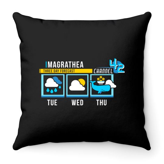 Discover Magrathea Forecast - Hitchhikers Guide To The Galaxy - Throw Pillows