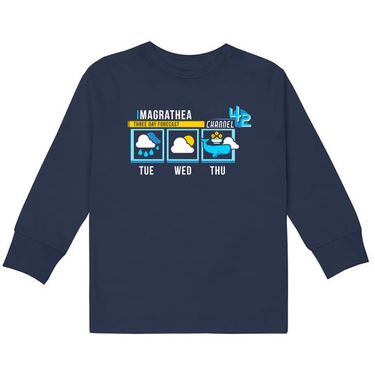 Discover Magrathea Forecast - Hitchhikers Guide To The Galaxy -  Kids Long Sleeve T-Shirts