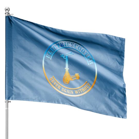 Discover E-Scooter Escooter Electricscooter House Flags