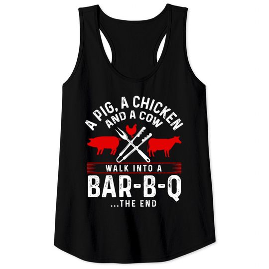 Discover Grill Barbecue BBQ Season Meat Grillmaster Gift Tank Tops
