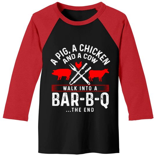 Discover Grill Barbecue BBQ Season Meat Grillmaster Gift Baseball Tees