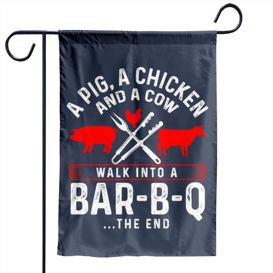 Discover Grill Barbecue BBQ Season Meat Grillmaster Gift Garden Flags