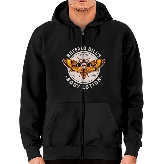 Discover Buffalo Bill's Body Lotion - Vintage Distressed Horror - Silence Of The Lambs - Zip Hoodies