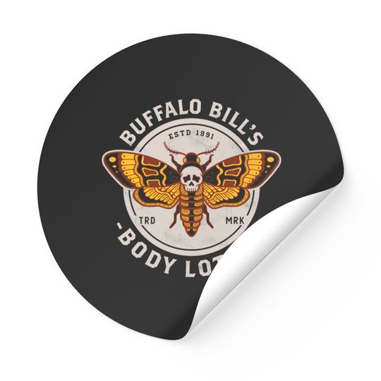 Discover Buffalo Bill's Body Lotion - Vintage Distressed Horror - Silence Of The Lambs - Stickers