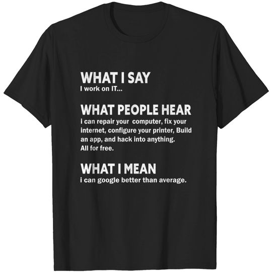 Discover Funny Nerds, Computer & IT Tech Programmer, Developer Geek T-Shirt
