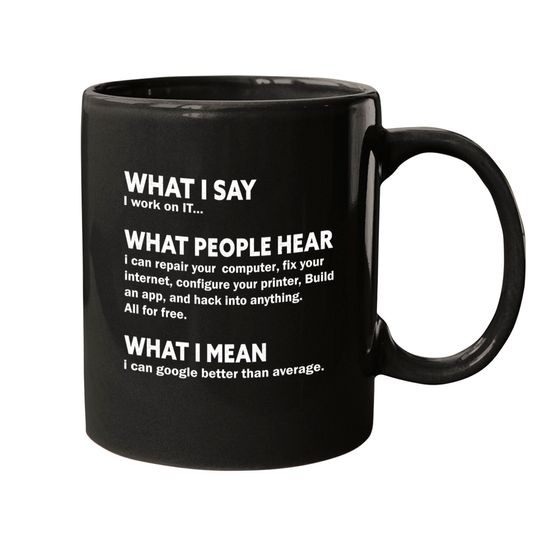 Discover Funny Nerds, Computer & IT Tech Programmer, Developer Geek Mugs