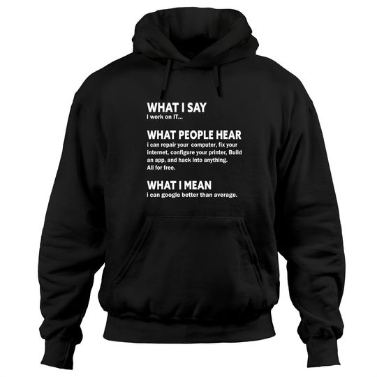 Discover Funny Nerds, Computer & IT Tech Programmer, Developer Geek Hoodies