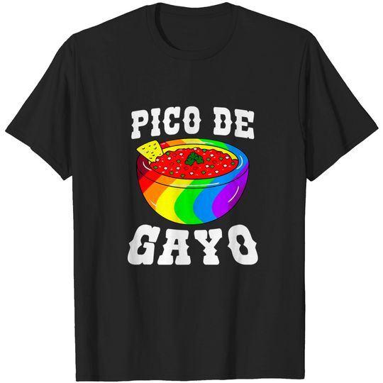Discover Pico De Gayo Rainbow LGBT Gay Pride Flag Salsa T-Shirts