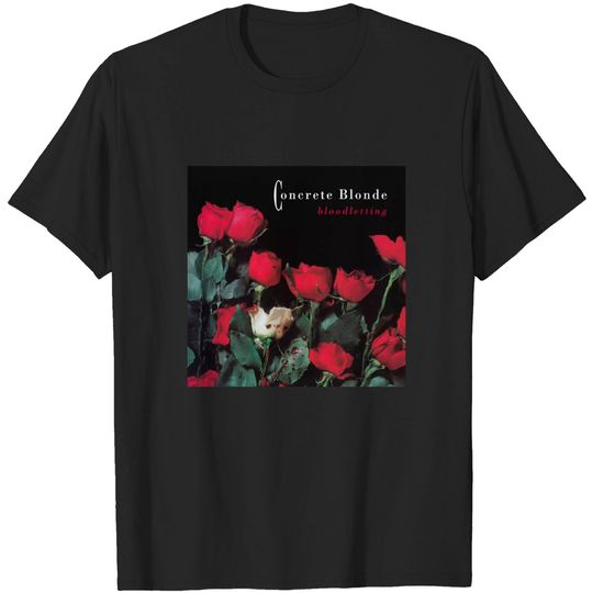 Discover New Concrete Blonde Band Bloodletting Album Men's Black T-Shirt