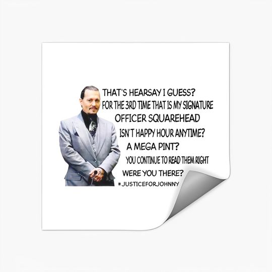 Discover Johnny Depp Sticker - Justice For Johnny Depp Quotes
