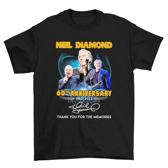 Discover Neil Diamond 60th Anniversary Signature T-Shirt