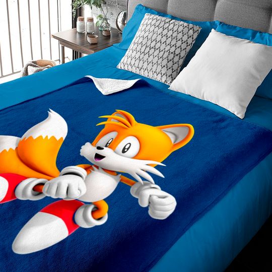 Discover Tails the fox pose Baby Blankets