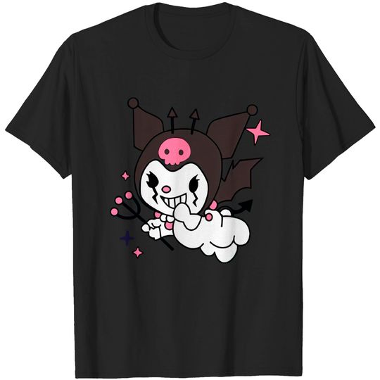 Discover Kuromi Unisex Kawaii Anime Pullover T-Shirts