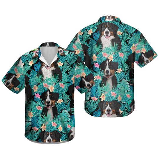 Discover Bernese Mountain Dog Tropical Hawaiian Shirt