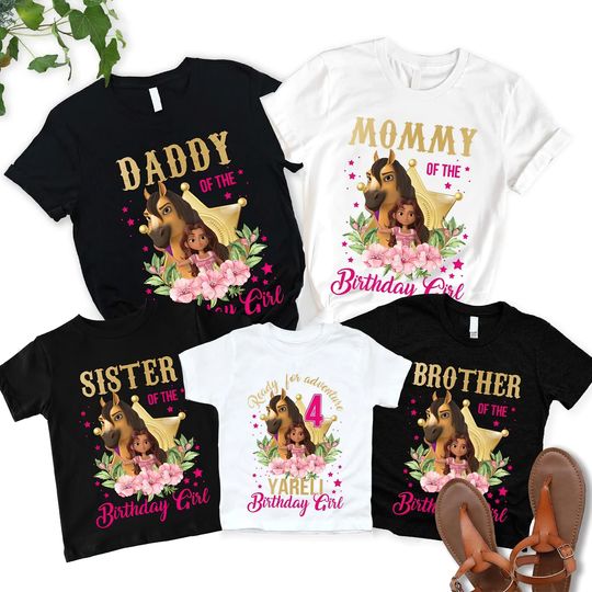 Discover Spirit and Lucky Ready For Adventure Birthday Shirt, Family Matching Tshirt