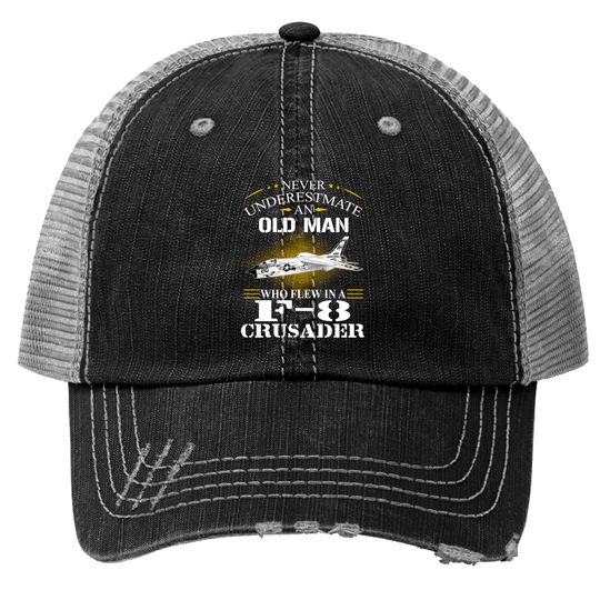 Discover F 8 Crusader Trucker Hats