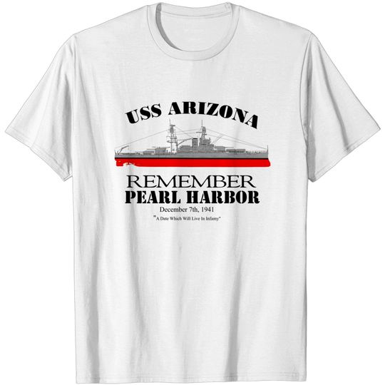 Discover USS Arizona - Remember Pearl Harbor T-shirt