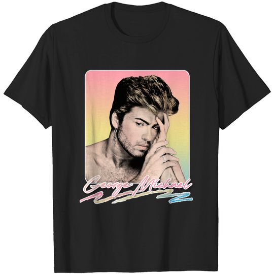 Discover George Michael // Faded Vintage Look // Original Design - George Michael - T-Shirt