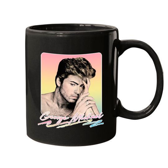 Discover George Michael // Faded Vintage Look // Original Design - George Michael - Mugs
