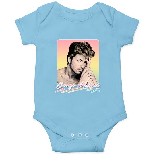 Discover George Michael // Faded Vintage Look // Original Design - George Michael - Onesies