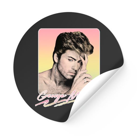 Discover George Michael // Faded Vintage Look // Original Design - George Michael - Stickers