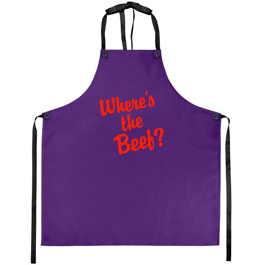 Discover Where's The Beef? Aprons