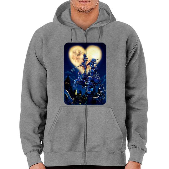 Discover Kingdom Hearts II V2 Zip Hoodies