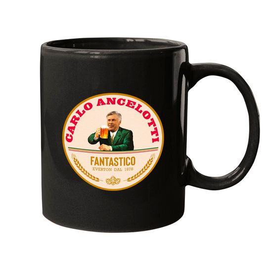 Discover Carlo Ancelotti Birra Moretti Logo Classic T Shi Mugs