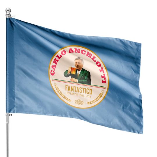 Discover Carlo Ancelotti Birra Moretti Logo Classic T Shi House Flags