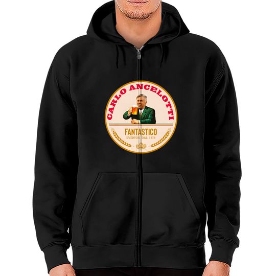Discover Carlo Ancelotti Birra Moretti Logo Classic T Shi Zip Hoodies