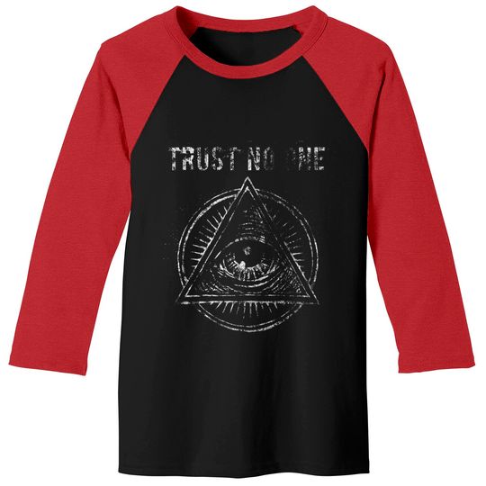 Discover Illuminati Trust No One All Seeing Eye Baseball Tees