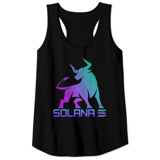 Discover Vintage bull market Solana Coin Crypto Token Tank Tops