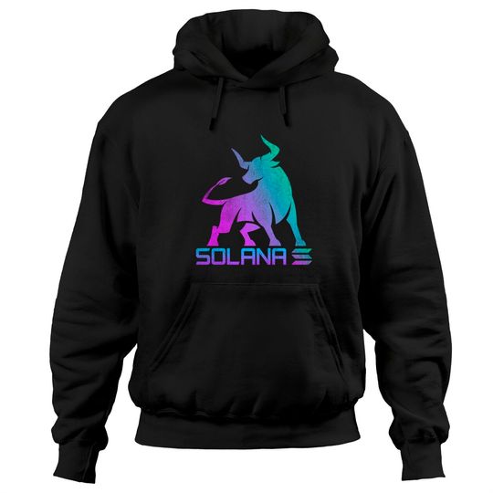 Discover Vintage bull market Solana Coin Crypto Token Hoodies