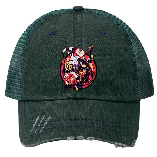 Discover Hazbin Hotel Merch Helluva Boss Group Trucker Hats