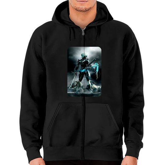 Discover Raiden Spine Metal Gear Rising Revengeance Unisex Zip Hoodies