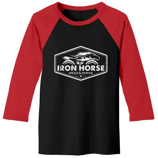 Discover Iron Horse White - Iron Horse White Illustration - Baseball Tees