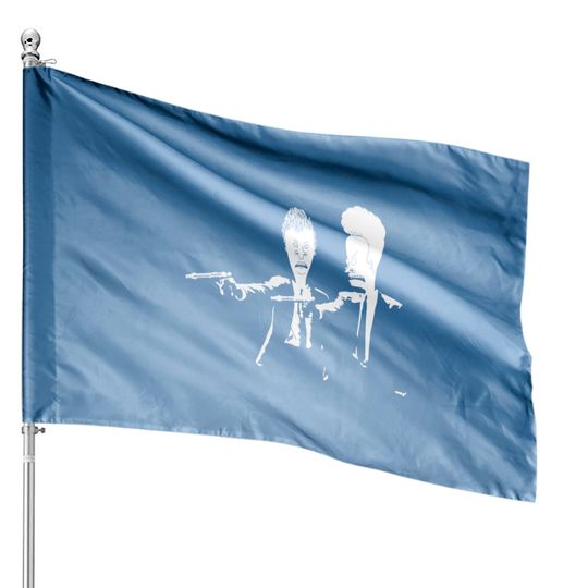 Discover Beavis And Butthead Pulp Fiction - Beavis And Butthead - House Flags