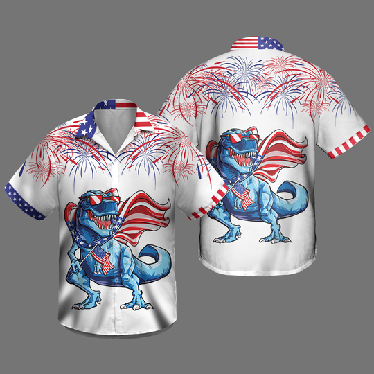 Discover Dinosaurs Hawaiian Unisex Shirt