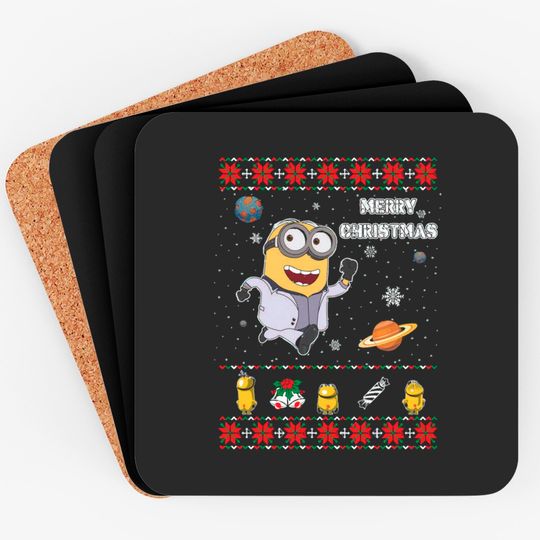 Discover Minions Funny ugly christmas sweater - Ugly Christmas Sweater - Coasters
