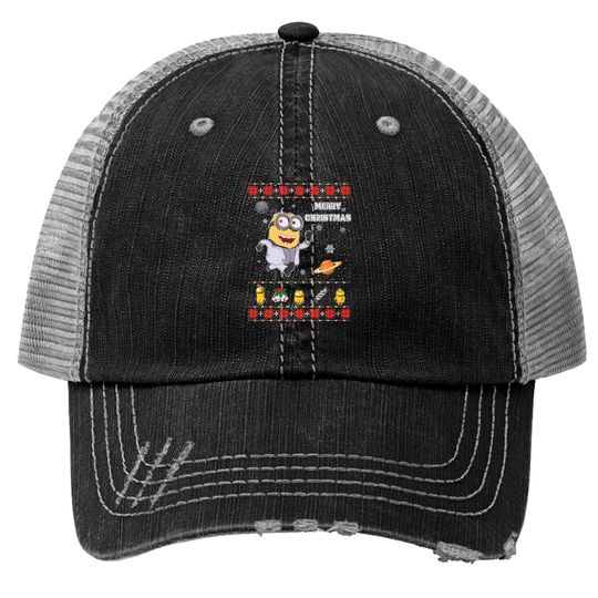 Discover Minions Funny ugly christmas sweater - Ugly Christmas Sweater - Trucker Hats