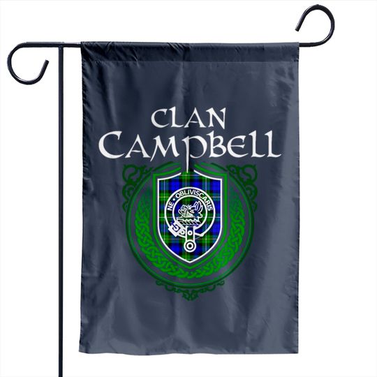 Discover Campbell Surname Scottish Clan Tartan Crest Badge Garden Flags