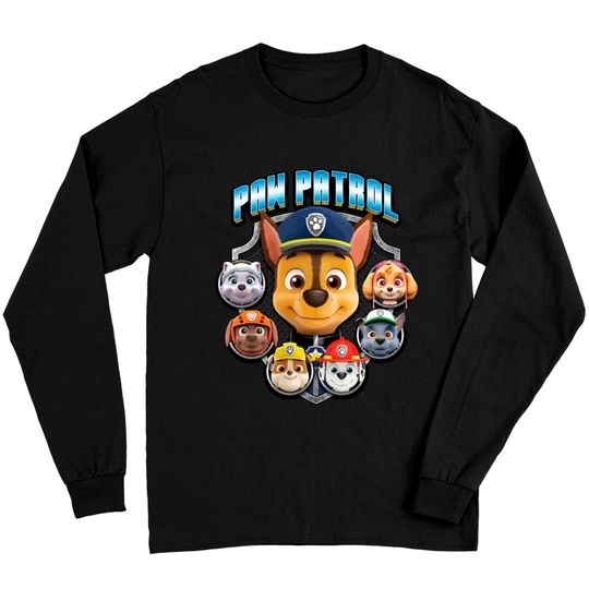 Discover Paw Patrol Group Shot In Badge Long Sleeves