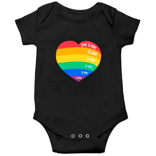 Discover LGBT pride month rainbow heart love is love - Pride Month - Onesies