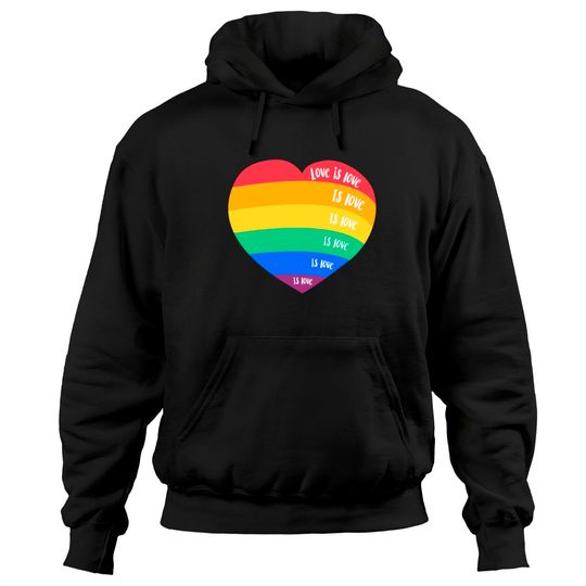 Discover LGBT pride month rainbow heart love is love - Pride Month - Hoodies