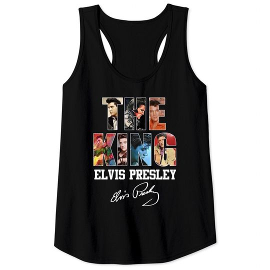 Discover The King Elvis Presley Signatures Tank Tops