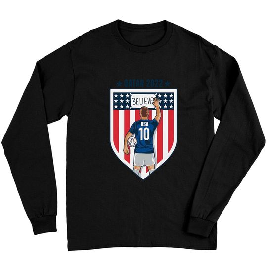 Discover USA world cup 2022 Long Sleeves,USMNT Believe Ted Lasso Qatar 2022 USA Soccer Long Sleeves