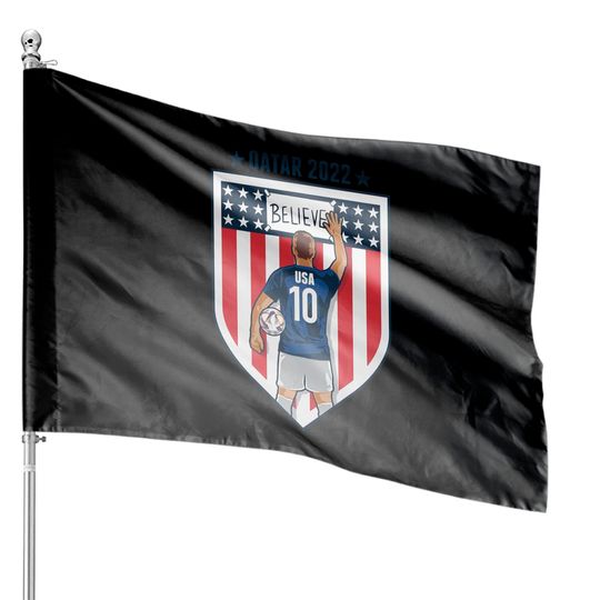 Discover USA world cup 2022 House Flags,USMNT Believe Ted Lasso Qatar 2022 USA Soccer House Flags